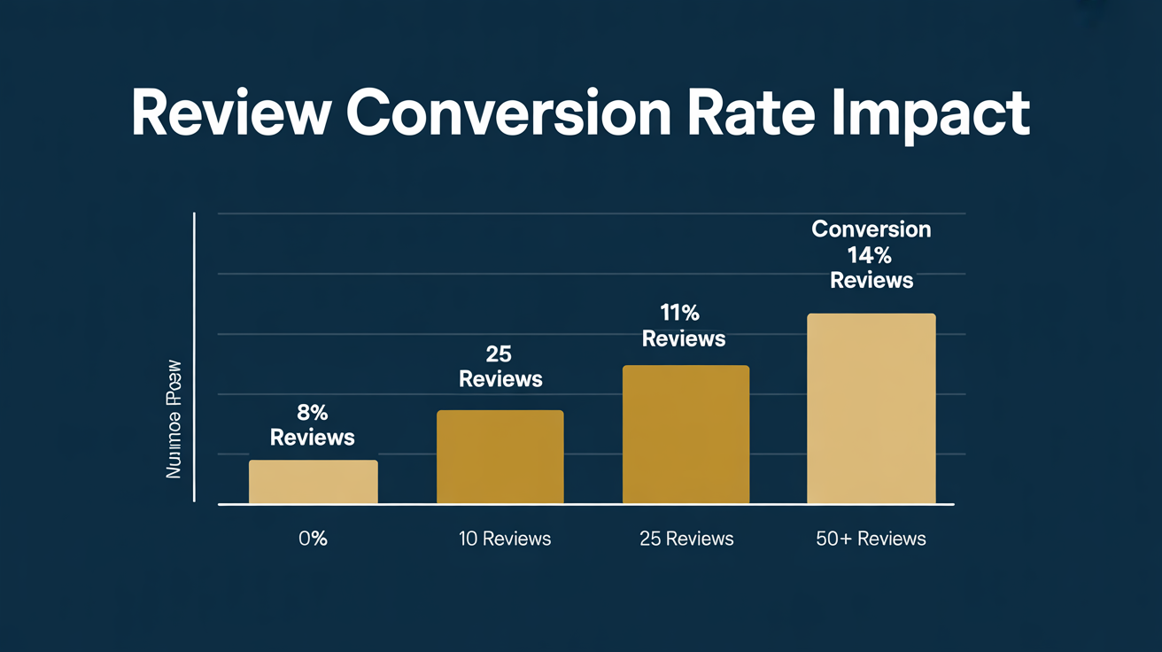 Review Conversion Rate Impact infographic